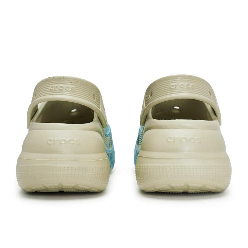 Crocs Crush Clog 811 Made Whale Fall Live Special Shoe Box High Street Ink Splash Hole Shoes Unisex Bone White Tiffany Colour