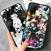 Demon Slayer Anime for OPPO Realme V15 X5 X3 X50 X7 X2 C17 C11 C3 C2 7 7i 6 6S 6i 5 Narzo 20 Pro Black Phone Case