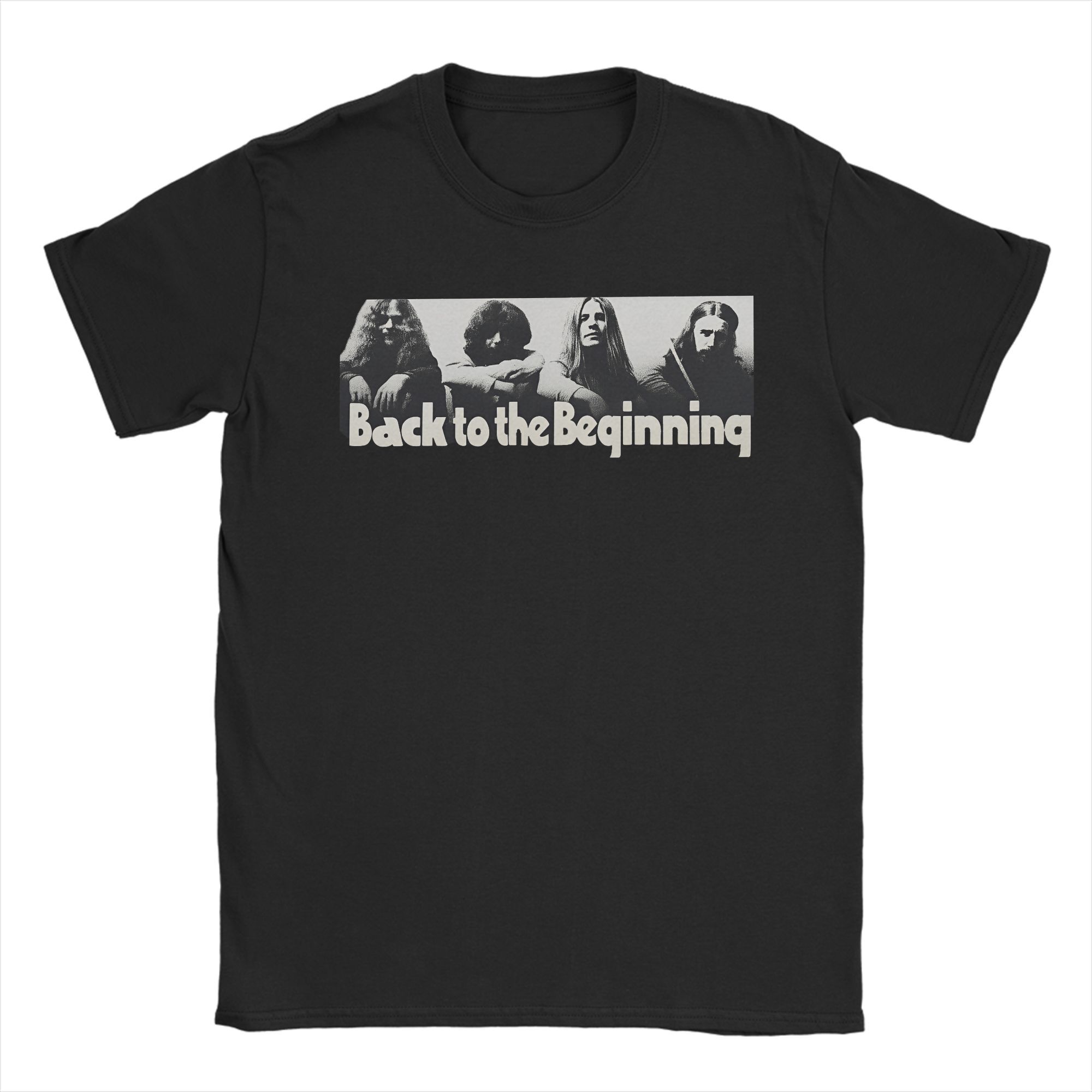 Мужская футболка Black Sabbath Ozzy Osbourne Back To The Beginning Tour Хлопковая футболка с круглым вырезом и коротким рукавом Одежда S