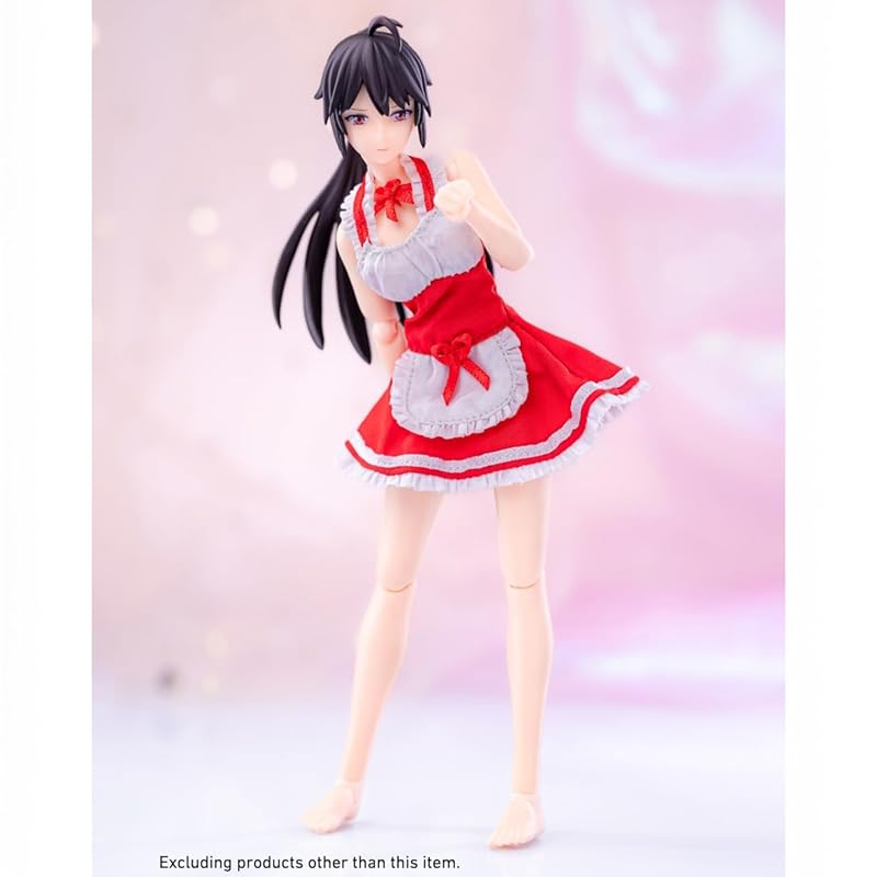 HiPlay HASUKI 1/12 Scale Maid Outfit CS010B Red Figure Clothes Set