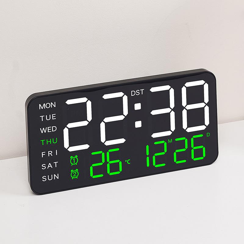 New Frameless Electronic Clock Multi Function Dual Purpose Clock Digital Clock Display Living Room Wall Clock