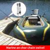 Boat Fasten Swivel Connector Two Section Replacement Accessories Stainless Steel Heavy Duty Boat Rotating Connector For