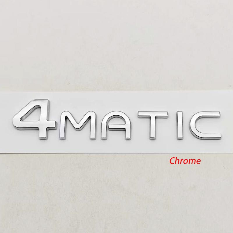 CXEHU1 3D ABS Car Letters Logo 4MATIC Badge Sticker Rear Trunk Emblem Decals For Mercedes Benz EQA250 EQA260 EQA300 EQA350 Accessories