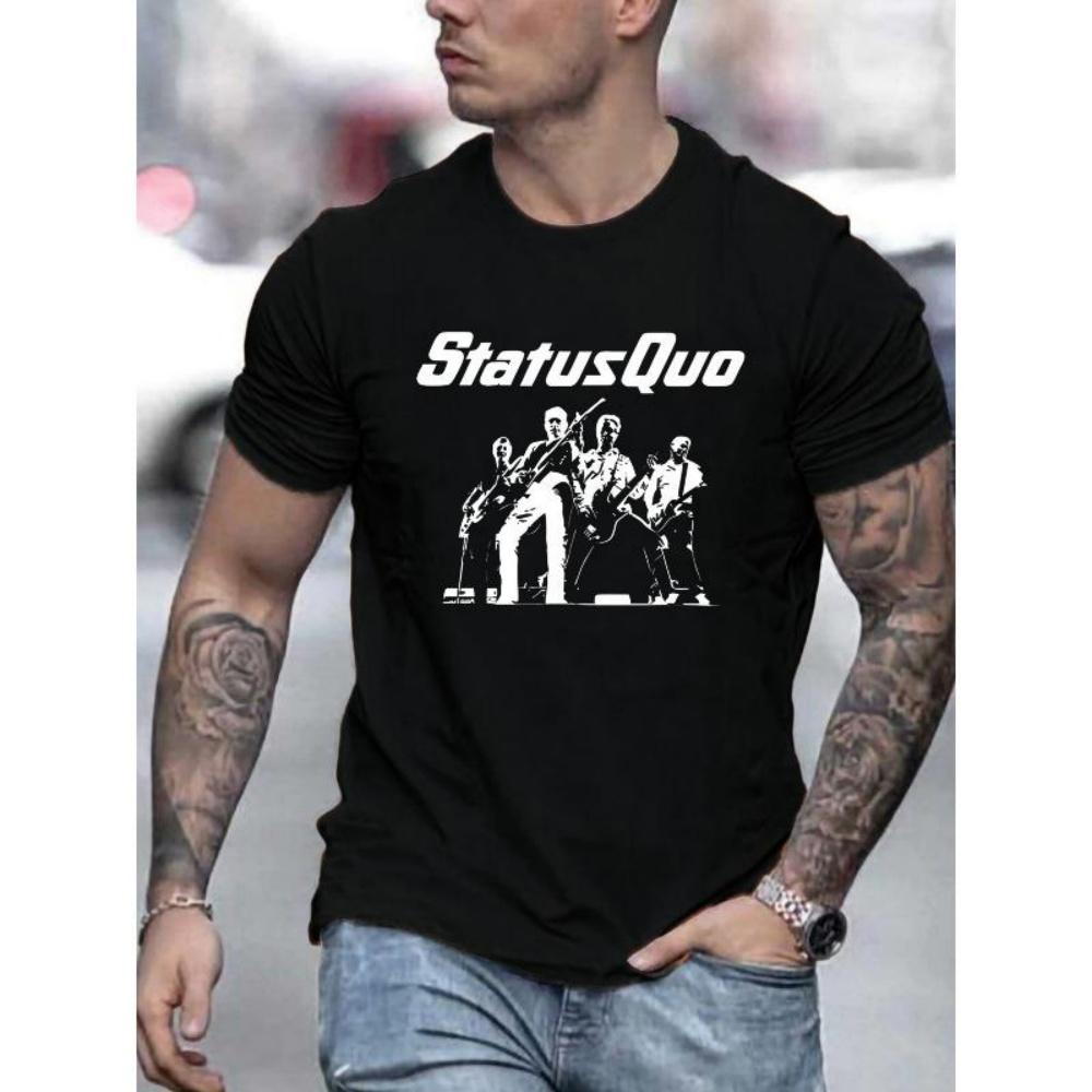 

European Sizes Trendy and Fashionable Casual Men s T-shirt for Daily Wear S чёрный