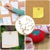 120 Pcs Map Push P,Small Gold Push P for Travel Map Cork Board Bulletin Board Round Head Mini Gold Thumb Tacks for Wall Picture Photo Hanging Home