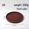Ovale Serviertabletts, Geschirr, Dessert, Tee, Untertasse, Untersetzer, Kaffee-Untersetzer, Holzteller, Aufbewahrung, Lebensmittel-Display, Home Hotel Decor