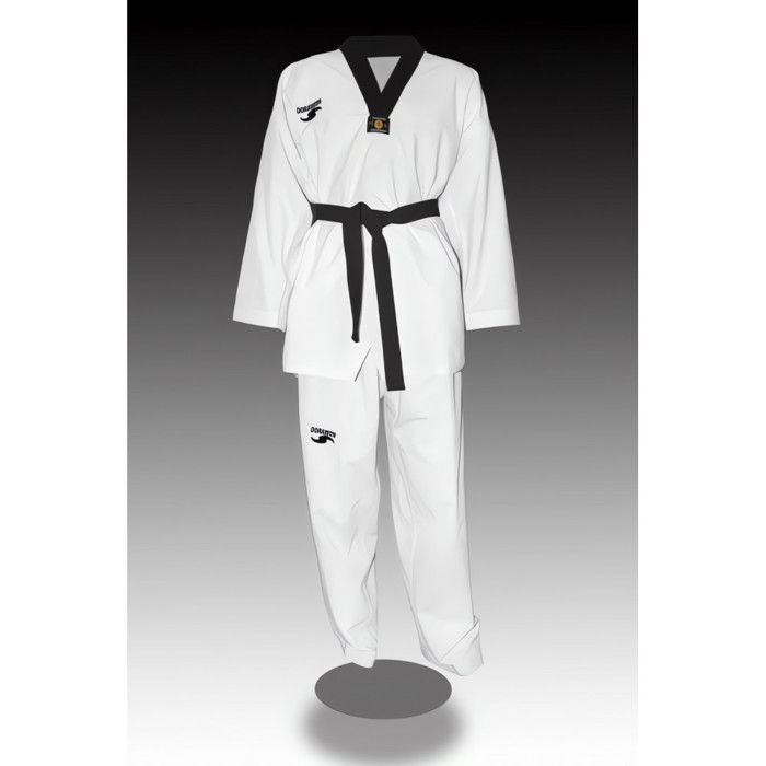 DORAWON, Dobok taekwondo brodé PREMIUM, col noir