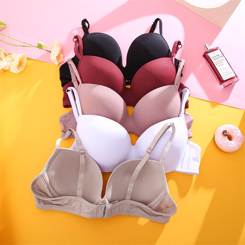 FINETOO Sexy Seamless Deep Cup Bras For Women Female Lingerie Bra Brassieres Push Up Bralette Backless Plunge Intimates Female