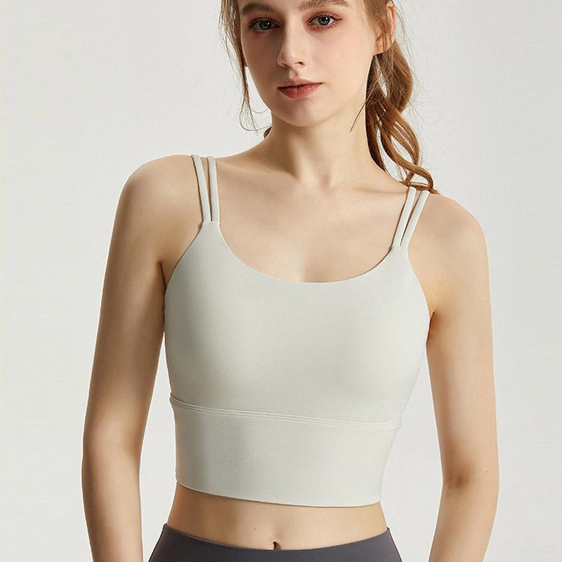 Women's Shockproof Anti-Sag Sports Bra - High-Intensity Running & Yoga Vest with Fixed Cup