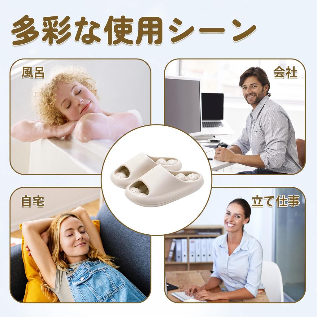 MuGaoDee Health Sandals and Slippers by a Physical Fits Foot Lengths and Reflexology Health Foot Platform Indoor and Outdoor Room Shower Just Put It