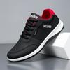 Men's casual sports shoes fashionable flat shoes, breathable leather upper, spring and autumn vulcanized shoes, men's large size
