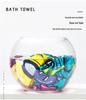 Custom Printed Microfiber Beach & Bath Towel - Soft, Breathable, Water-Absorbent Shawl