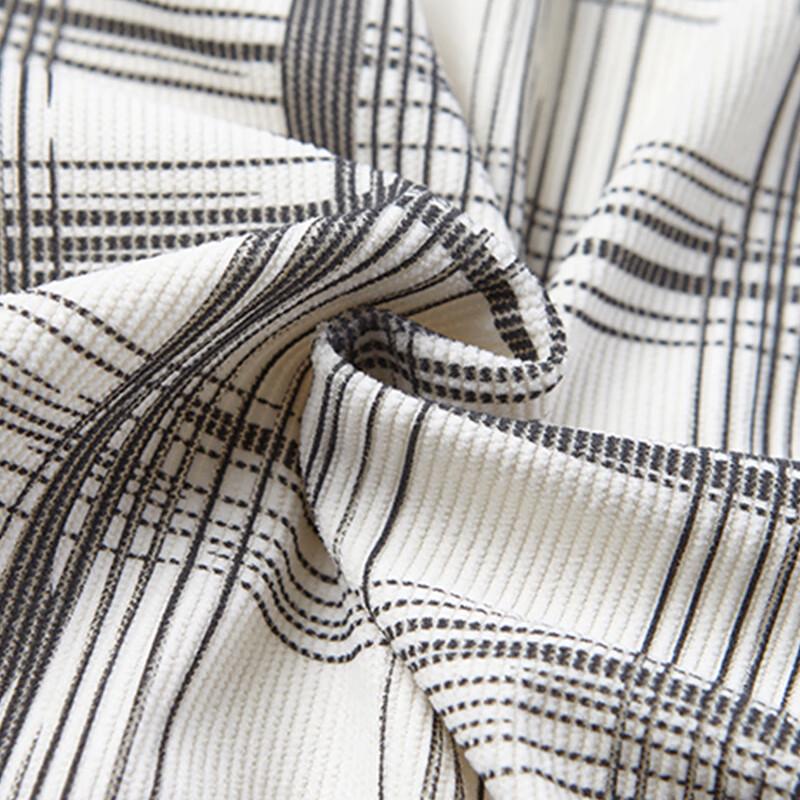 NASA MARVEL Men's Plaid Straight-Leg Casual Pants