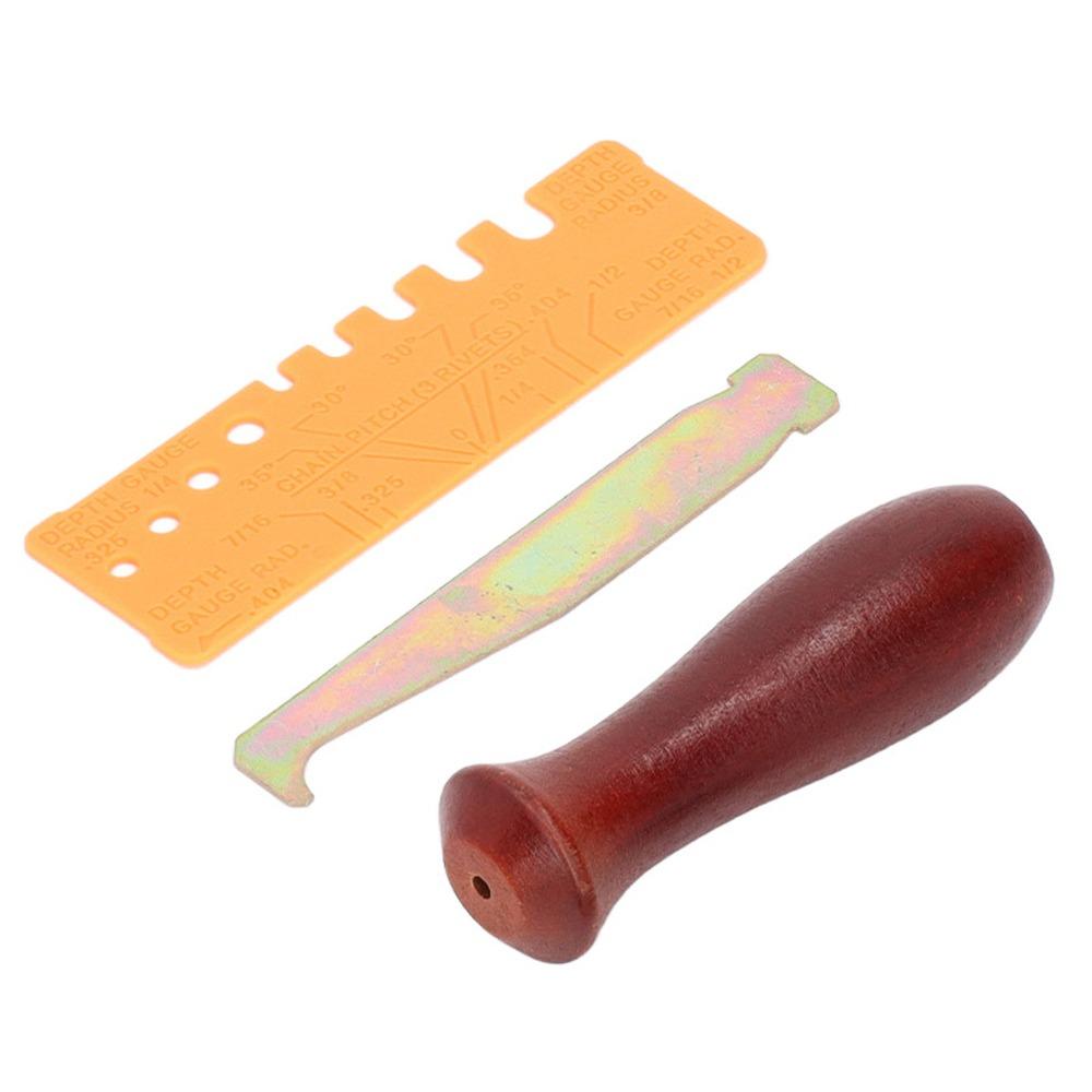 9 PCS 5/32" / 3/16" / 7/32" Chainsaw Sharpener Kit Depth Gauge Round File For Chain Sharpening