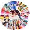 12/100Pcs Multicolor Embroidery Thread Cross Stitch Floss Threads Cotton Sewing Skeins Skein Kit Diy Sewing Tool
