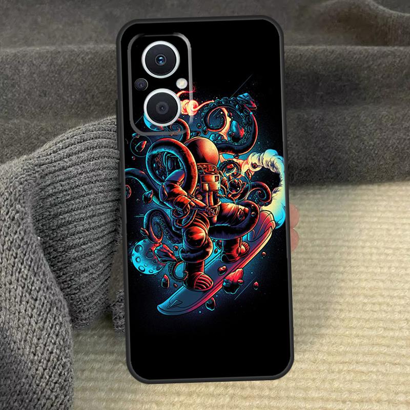 Space Astronaut Cover For OPPO Reno 8T 8 Lite 14F 13F 12 F 11 F 14 13 10 Pro OPPO Find X8 X6 X5 X9 Pro Case