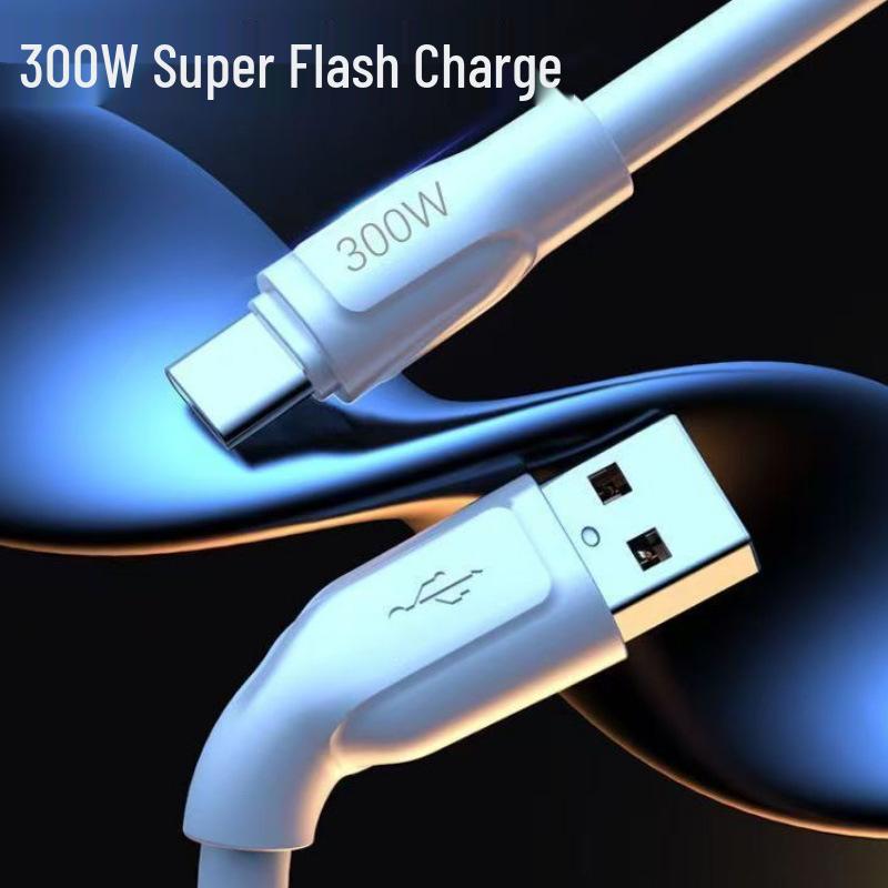 6A Thickened 300W Super Flash Charging Cable for Old Android, Xiaomi, Oppo, Meizu, Vivo