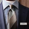 [Y&TAILOR] Kyoto Tango-made Melange Silk Necktie, 100% Silk, High-Quality, Made In Japan, Stylish, Business, Gift (Melange 3 Colors  Brown X Beige)