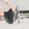 Silicone Dish Drainer Mat, Dish Drying Mat, Quick-Drying, Insulated, Non-Slip, Foldable (Gray)