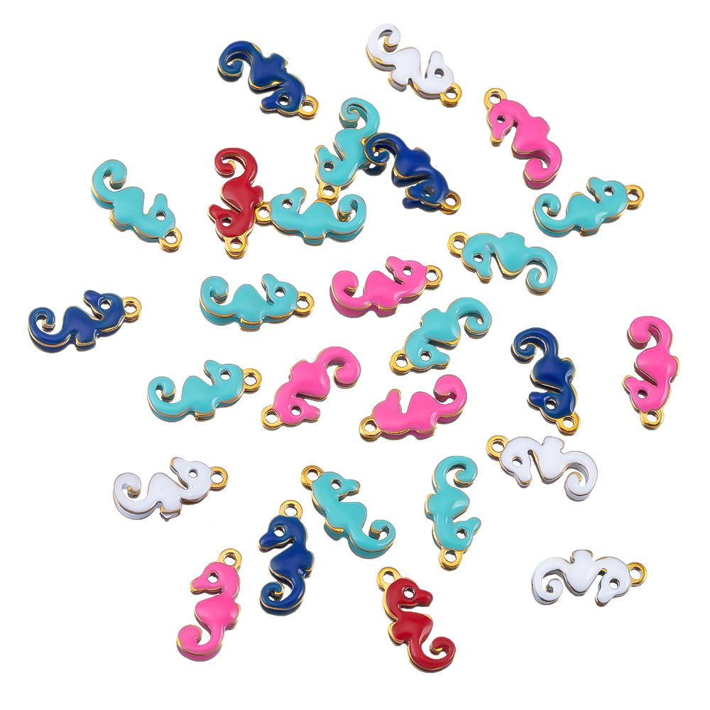 20pcs Stainless Steel Cute Marine Dolphin Octopus Crab Fish Tail Starfish Charms Necklace Earring Pendant for DIY Jewelry Making