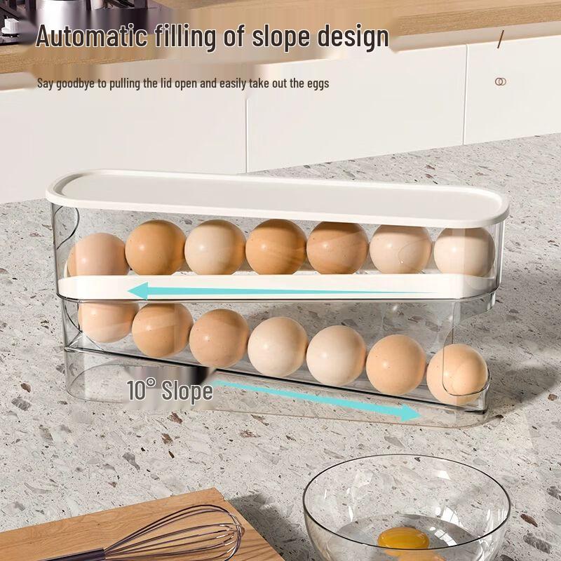 Automatic Rolling Egg Dispenser for Refrigerator