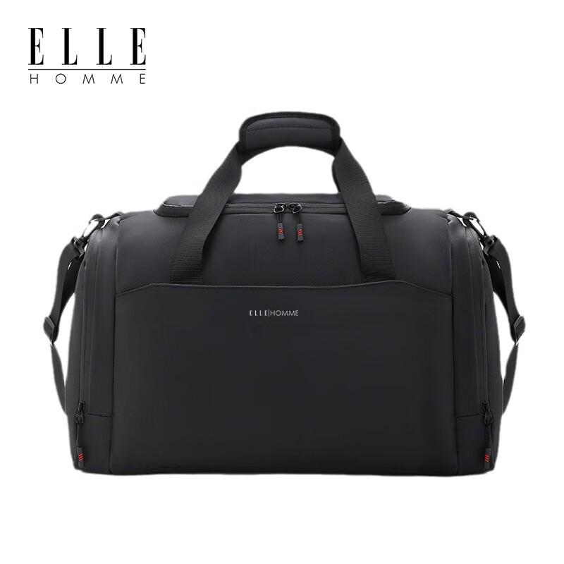 ELLE HOMME Large Capacity Travel Duffel Bag with Wet/Dry Compartment