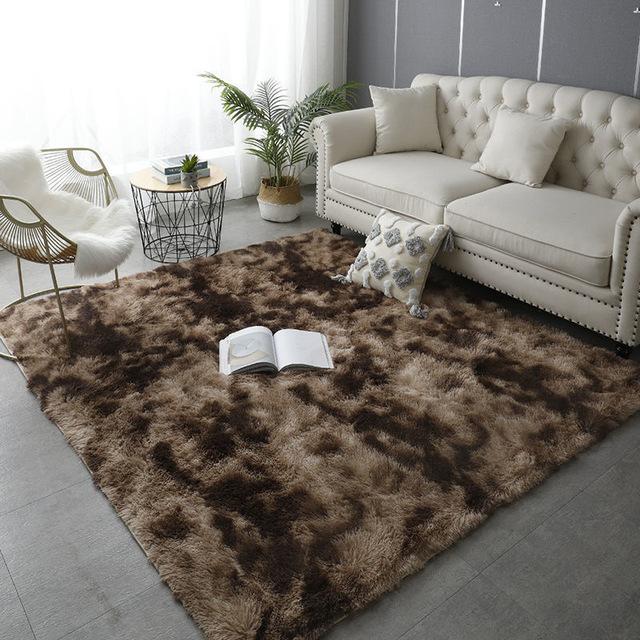 Luxurious Living Room Fluffy Carpet Nordic Soft Thickening Home Decor Carpets Bedroom Bedside Children 'S Room Non -Slip Floor Mat