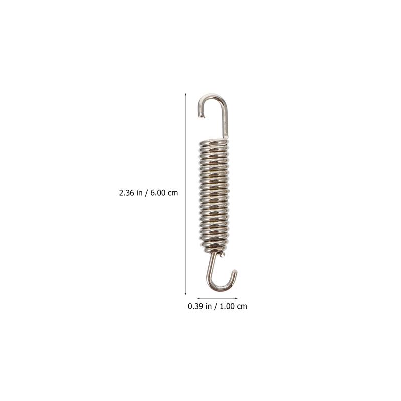6pcs Motorcycle Exhaust System Muffler Springs Stainless Steel 65mm Length Universal Muffler Exhaust Springs Stretch Spring Hook