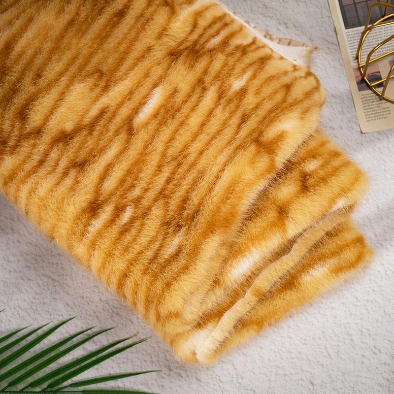 50X160Cm Tkanina Imitacja Futra Norki Nadruk Jelenia Zebry Leoparda Rękodzieło Odzież Torba Lalka DIY Ekologiczna Sztuczna Tkanina Futerkowa