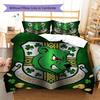 Unionbears Muster Bettwäsche Steppdecke Set Bettbezug Kissenbezug Heimdekoration Geburtstagsgeschenk (1 Bettbezug + 2 Kissenbezüge, ohne Füllung)
