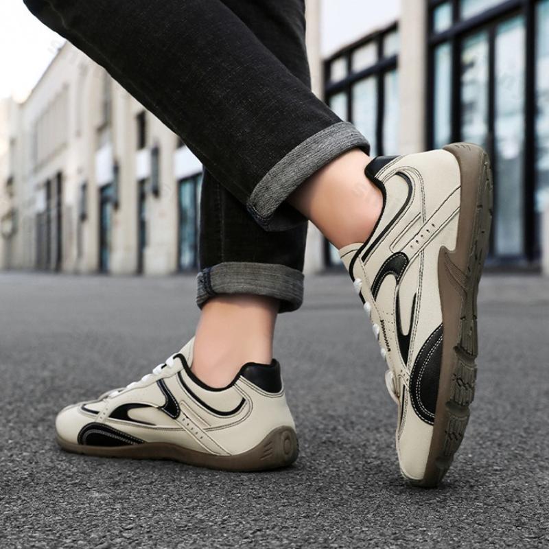 Fashion Outdoor Men's Running Shoes 2025 Spring Autumn New Cross Tied Non Slip Casual Sneakers Lightweight Comfortable Vulcanized Shoes