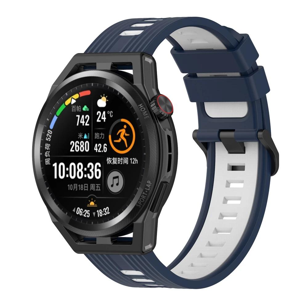 22mm Sport Silicone Strap For HUAWEI WATCH GT Runner/GT3 46MM/GT 2e GT2 Pro Smartwatch Wrist Band Bracelet Wrist Accessorie