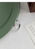 Sterling Silver Mobius Strip Couple Rings - Elegant, Adjustable, Light Luxury Valentine's Day Gift