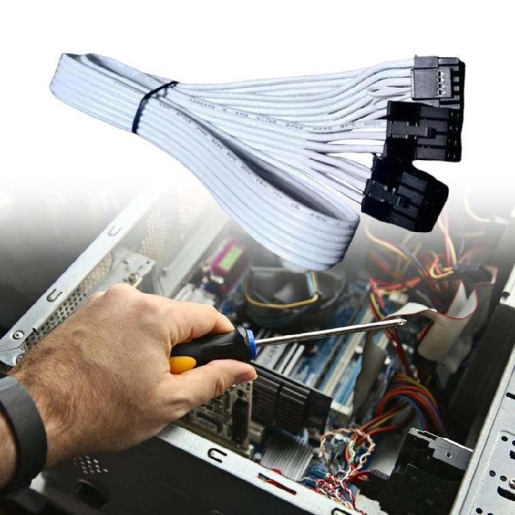 16AWG Two 8Pin To 16Pin 12VHPWR Flat Design PCIE 5.0 Cable for Easy Cable Management and Improved Cooling Efficiency