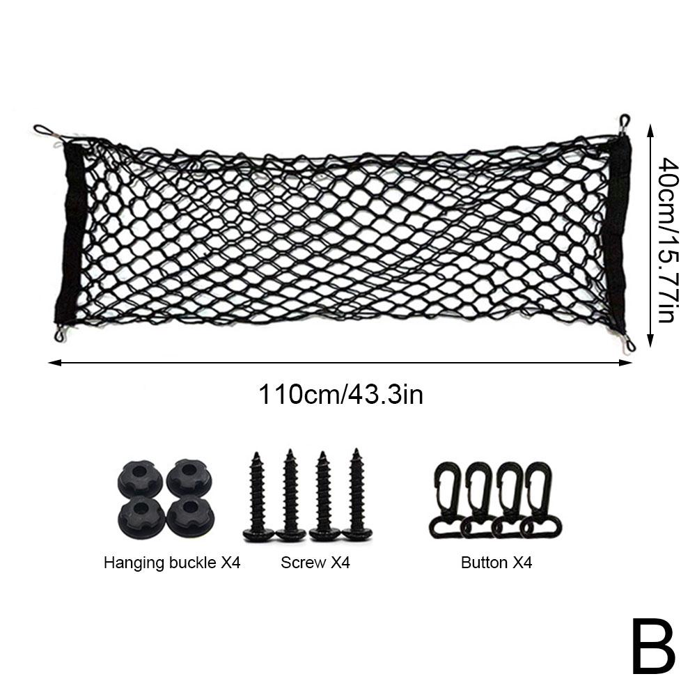General Motors Kofferraum Doppelschicht-Aufbewahrungsnetz Tragbares Nylon-Stretch-Gepäcknetz Multifunktionales Organisations- und Aufbewahrungsnetz
