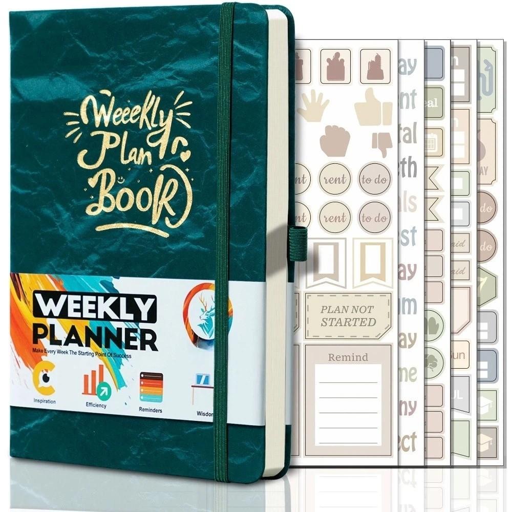 English Edition A5 Weekly Planner To-do List Personal Schedule Planner Cash Budget Book  Study Work