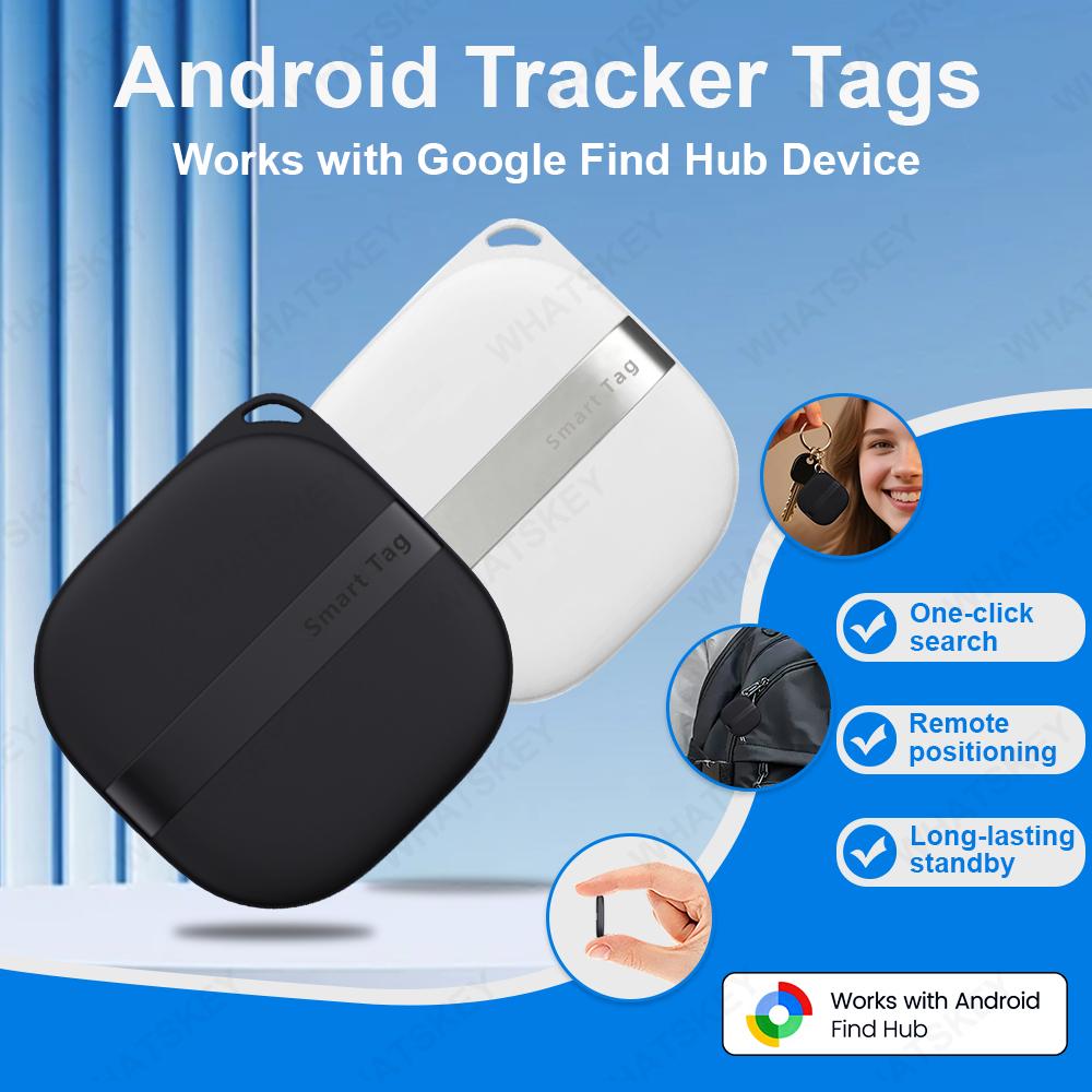 1-4Pack Android Smart Location Tag Tracker Key Finder Wallet Pet Truck Bluetooth Locator Works With Google Find Hub Car GPS Trac