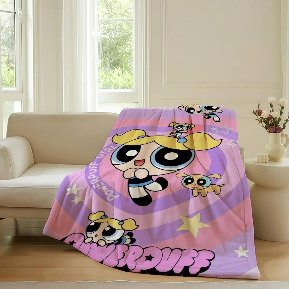 

Мультяшна ковдра The P powerpuff G girls Для дивана, офісу, ліжка, літака, подорожей, сну, читання, відпочинку, кемпінгу. М яка та тепла 75x90cm