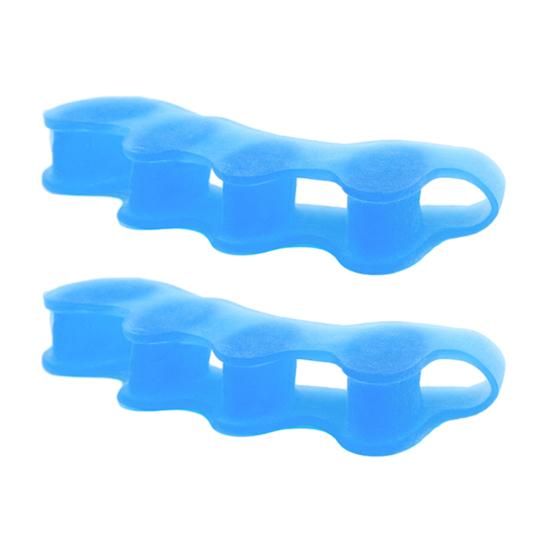 

2Pcs Toe Separators for Overlapping for Men Silicone Bunion Corrector Toes Soft Women Reusable Ergonomic небо синє кольору