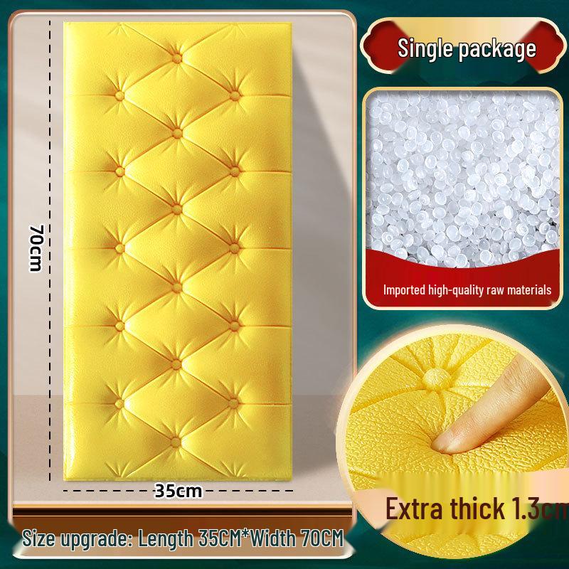 Soft Tatami Wall Surround & Headboard Protector for Kids - Self-Adhesive, Thickened Anti-Collision Sticker