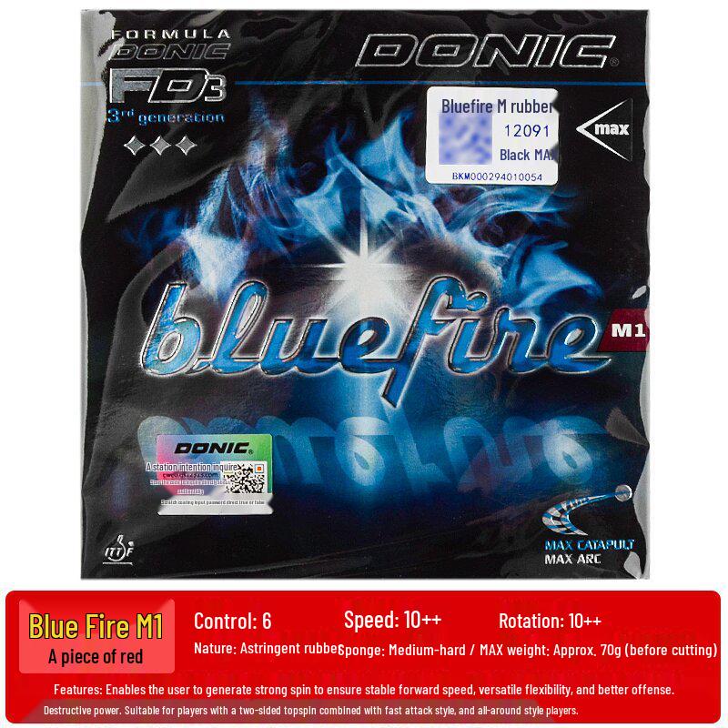 Накладка для настольного тенниса DONIC Bluefire Boosted M1/M2/M3 Перевернутая Липкая Накладка