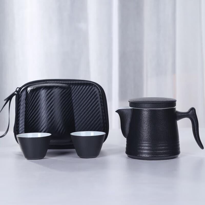 Chaxun Nordic Ceramic Travel Tea Set with 2 Cups