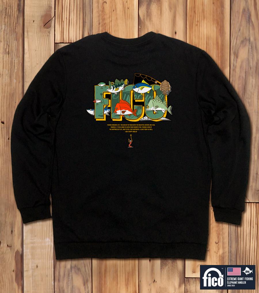 DOLDOL Fico-Mtm-102 Season 2 Extreme Fishing Pico Character Graphic Sweatshirt Long Sleeve