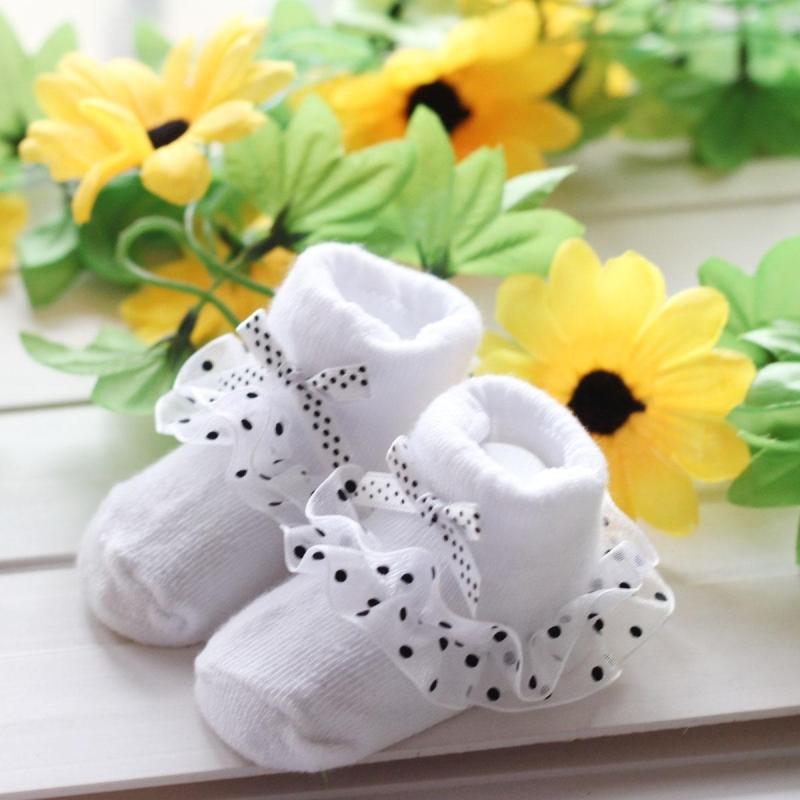 Lace-Trimmed Children's and Baby Dress Socks for Special Occasions