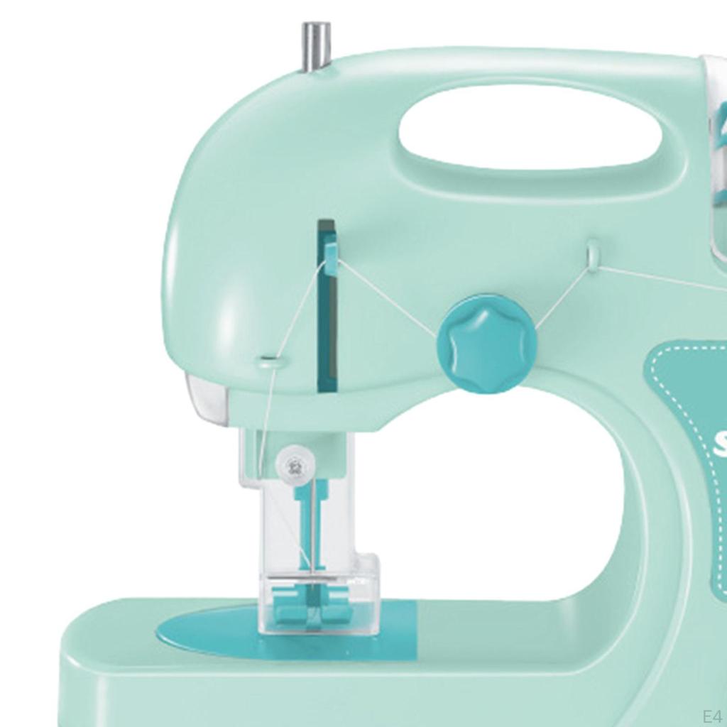 Children Sewing Machine Household Appliance Mini Furniture Toy Mending Battery Operated DIY