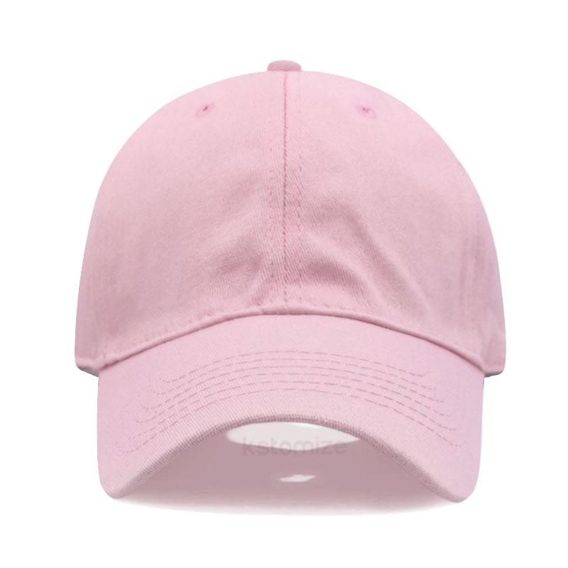 Custom Text Logo Embroidery Vintage Washed Cotton Baseball Cap Fashion Women Men Hat Sport Visors Snapback Cap Sun Hat