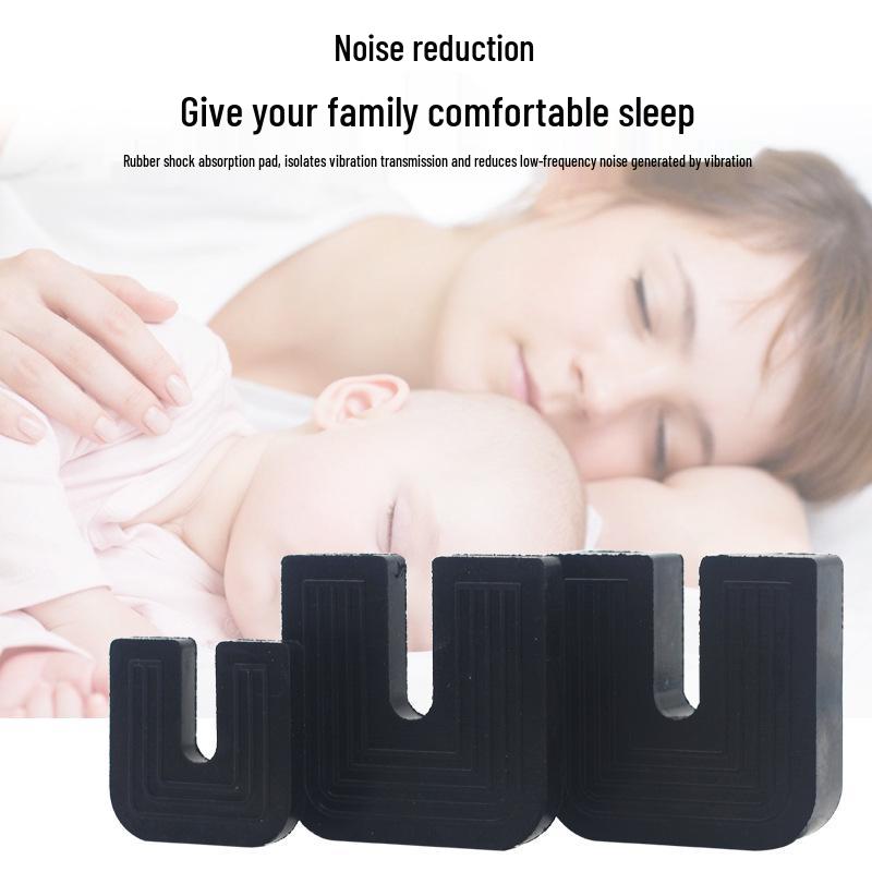 Shock Absorbing Rubber Foot Pad for Air Conditioner Outdoor Unit, Anti-slip & Heightened