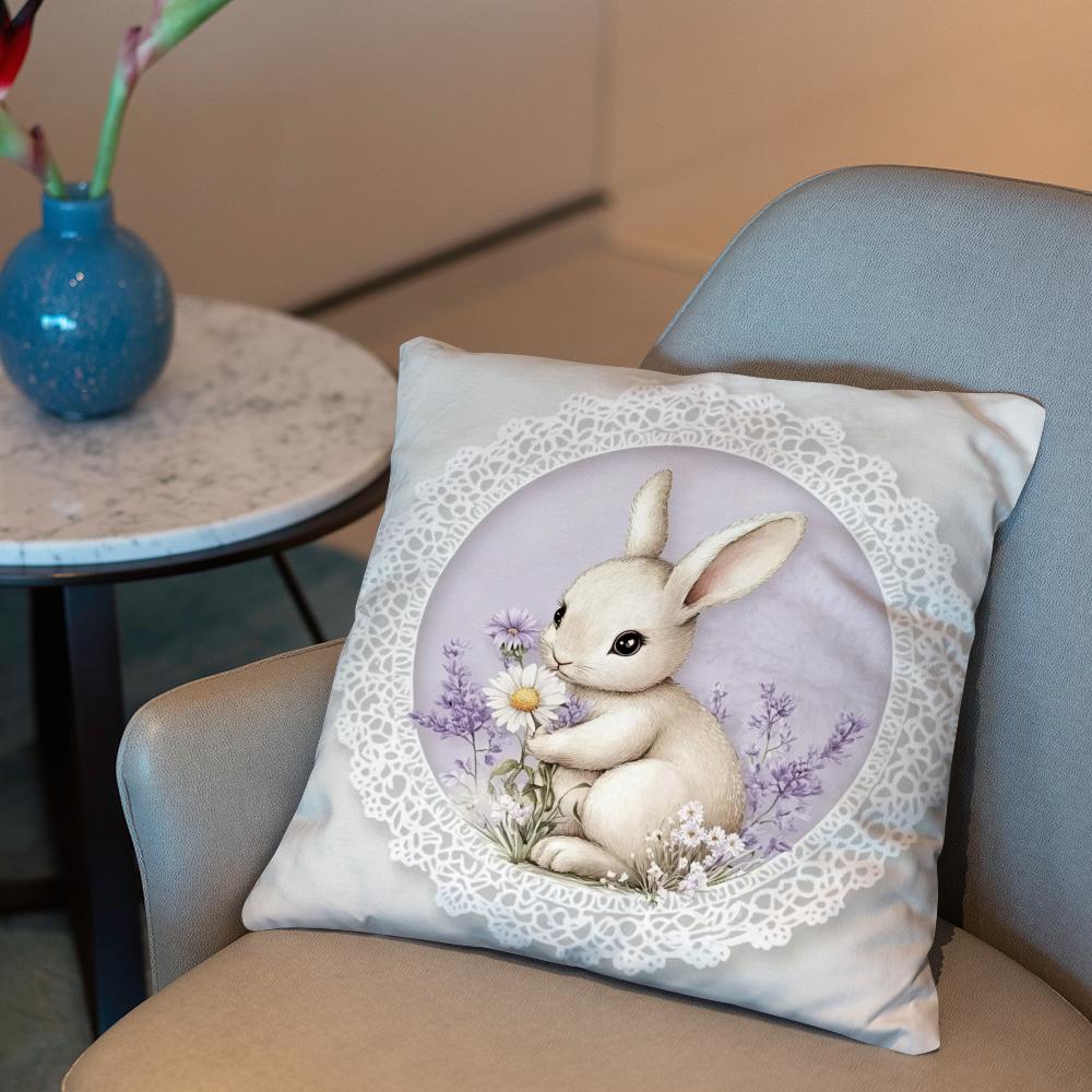 Easter Cushion Cover 2-in-1 Reversible Plush Pillow Cover | Car/Sofa/Bed | Perfect Gift