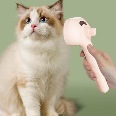 Cat Steam Brush 3 In 1 Self Cleaning Pet Grooming Tool Loose Hair Removal Dog Brush Anti-Static Reduces Shedding for Long Short Hair Pets