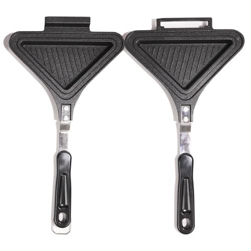 

Сэндвичница Sinsanye, Посуда для кемпинга на открытом воздухе, Прямой огонь, 33 см x 18 см, Гофрированные края, Съемная (Разделяемые верх и низ)